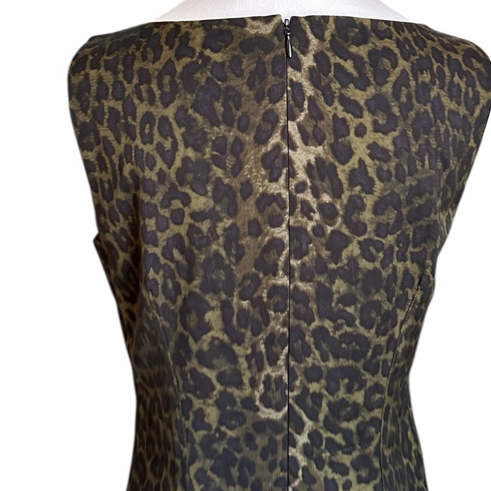 Ann Taylor Cheetah Print Sheath Dress Size 6 - Picture 10 of 17